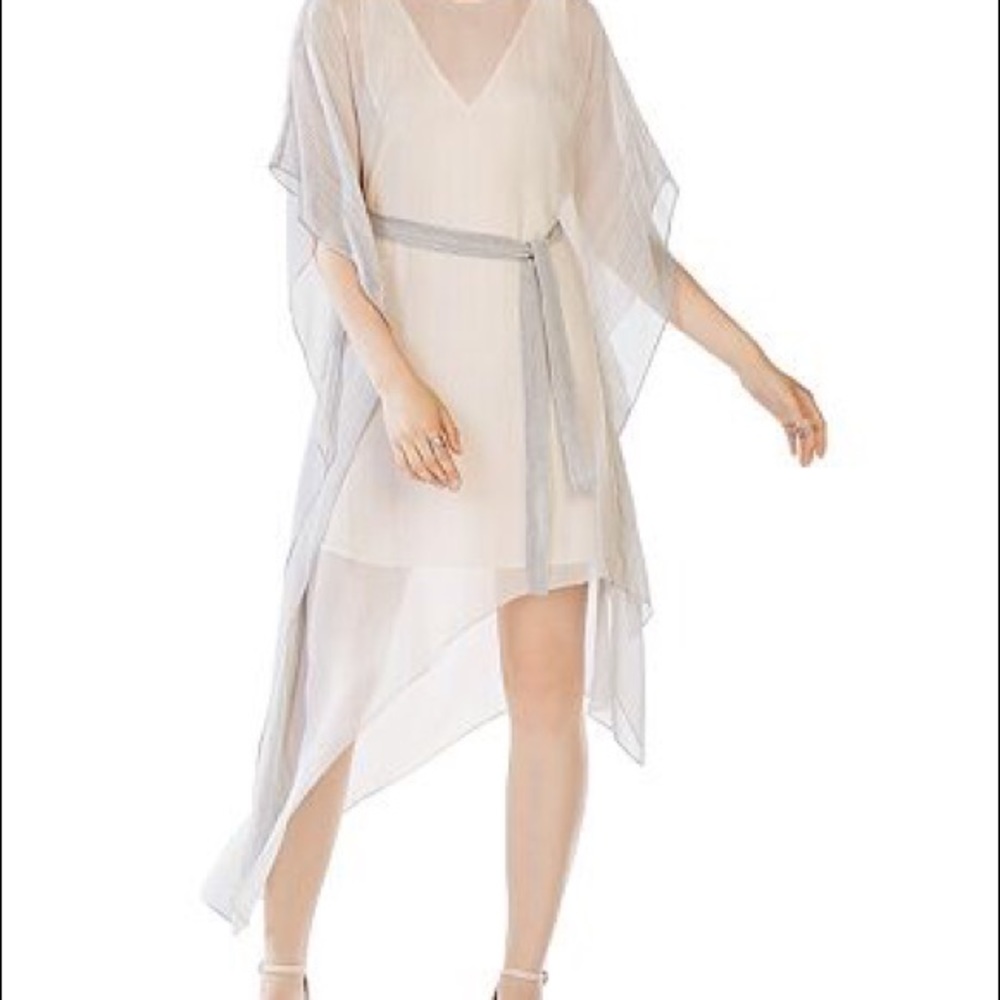 BCBG MAXAZRIA SUZY STRIPPED SILK DRESS